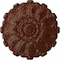 Ekena Millwork Durham Ceiling Medallion (Fits Canopies up to 4 1/4"), 31"OD x 1 1/2"P, Burnished Mahogany Crackle CM31DUBMC - alternate 1